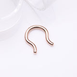 Detail View 1 of Implant Grade Titanium Rose Gold PVD Basic Septum Retainer
