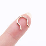 Detail View 2 of Implant Grade Titanium Rose Gold PVD Basic Septum Retainer