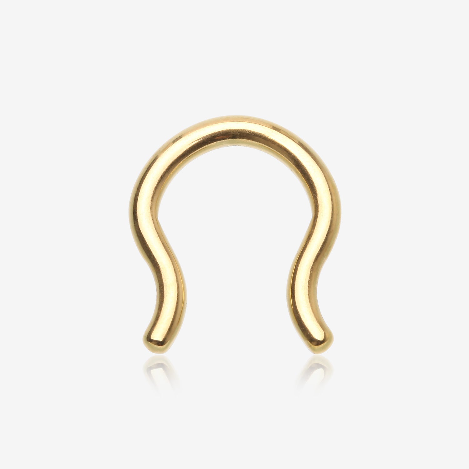 Implant Grade Titanium Gold PVD Basic Septum Retainer