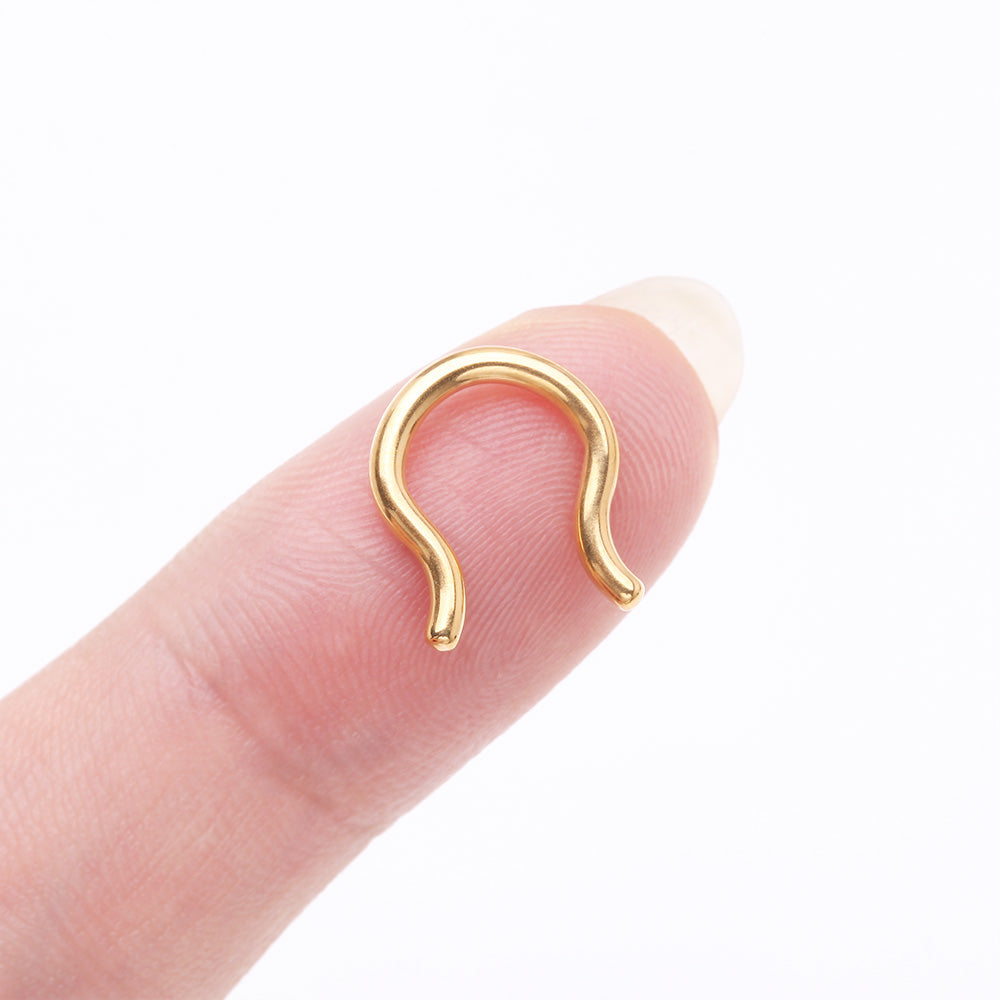 Detail View 2 of Implant Grade Titanium Gold PVD Basic Septum Retainer