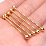 Detail View 3 of Pure24K Implant Grade Titanium Internally Threaded Basic Industrial Barbell
