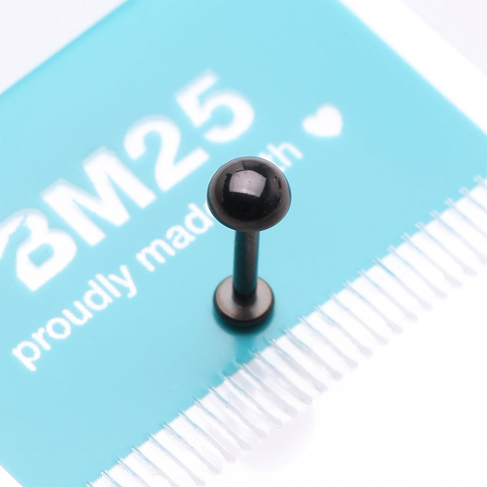 Detail View 3 of Implant Grade Titanium Blackline Internally Threaded Dome Top Labret