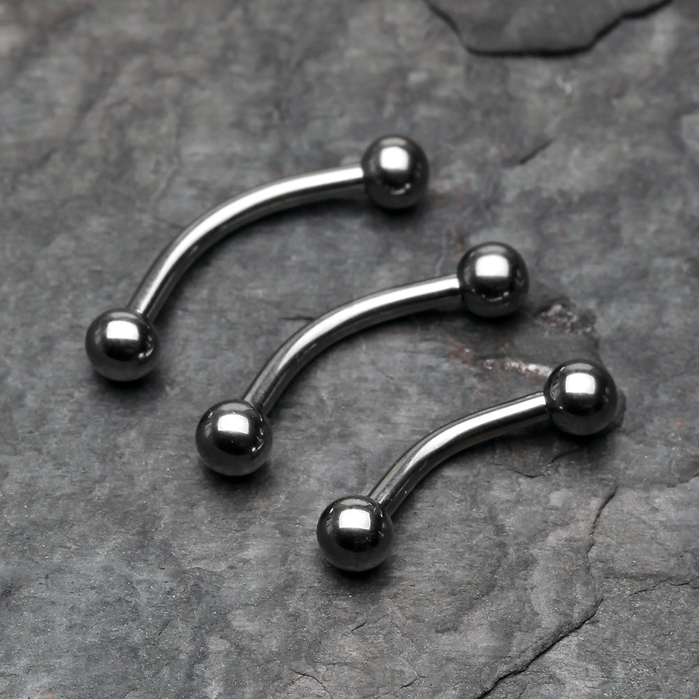 Detail View 2 of Implant Grade Titanium Internally Threaded Curved Barbell