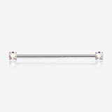 Implant Grade Titanium OneFit Threadless Prong Gem Sparkle Industrial Barbell