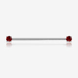 Implant Grade Titanium OneFit Threadless Prong Gem Sparkle Industrial Barbell