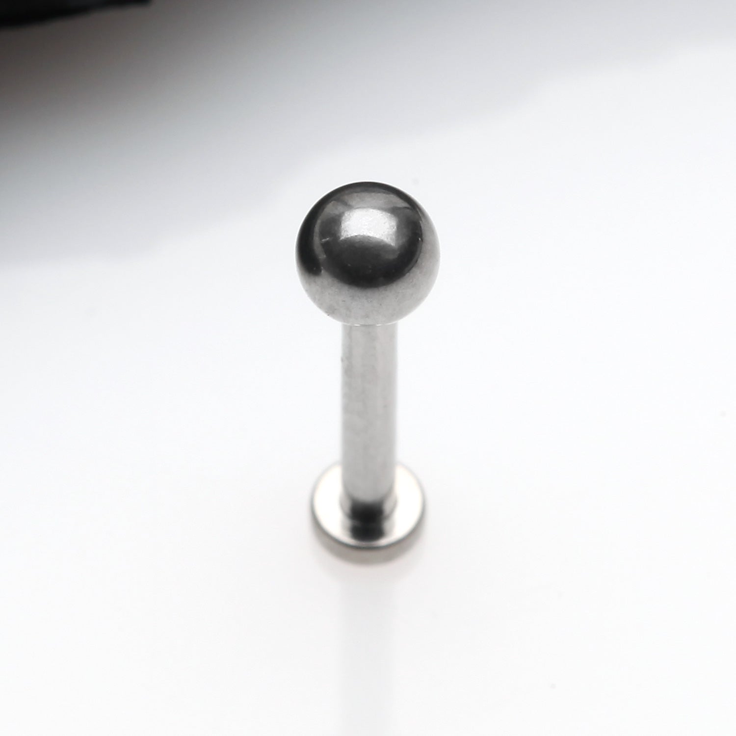 Detail View 1 of Implant Grade Titanium OneFit Threadless Basic Ball Top Flat Back Stud Labret