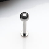 Detail View 1 of Implant Grade Titanium OneFit Threadless Basic Ball Top Flat Back Stud Labret