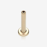 Pure24K Implant Grade Titanium OneFit Threadless Flat Back Stud Labret Bar Part