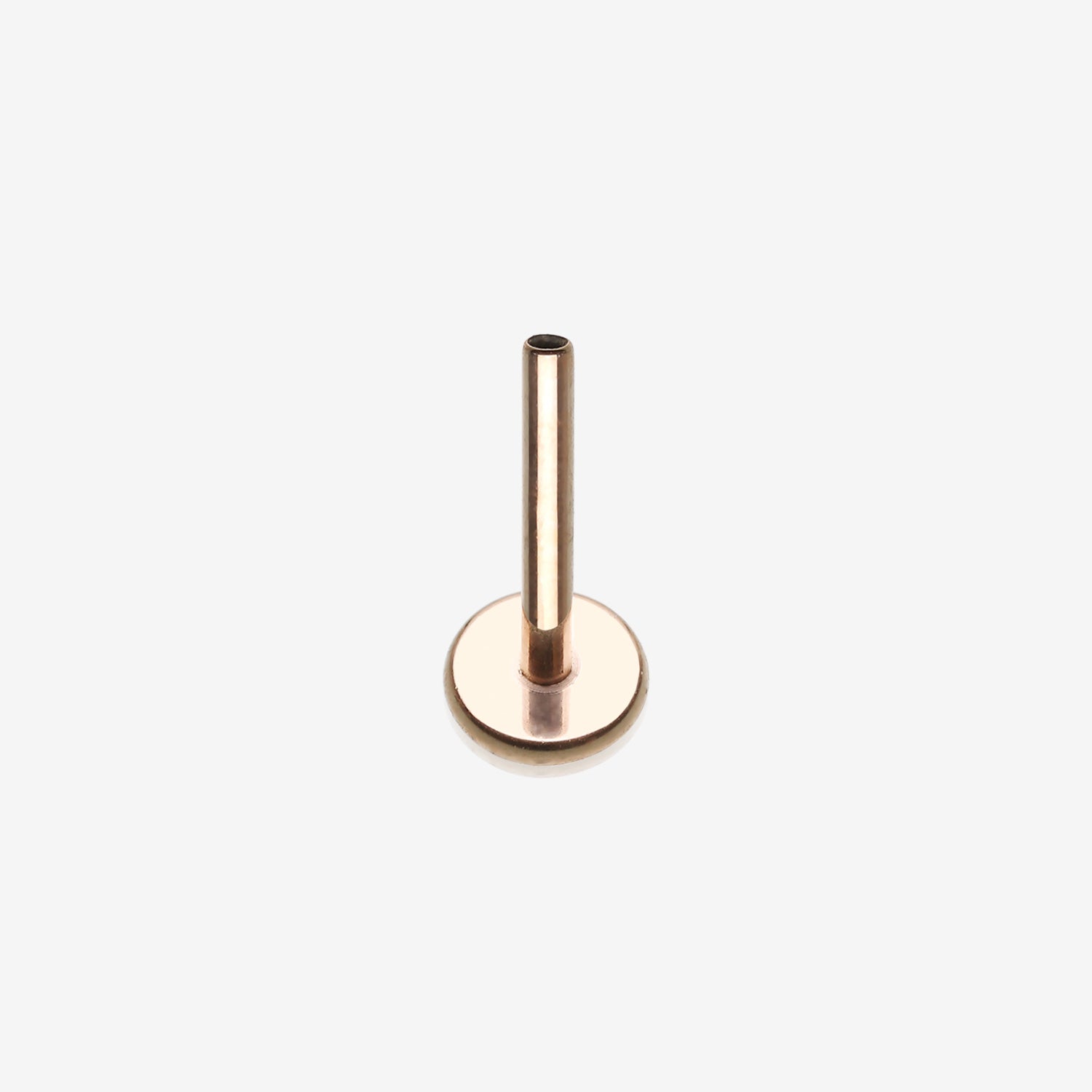 Implant Grade Titanium OneFit Threadless Rose Gold 4mm Base Flat Back Stud Labret Bar Part