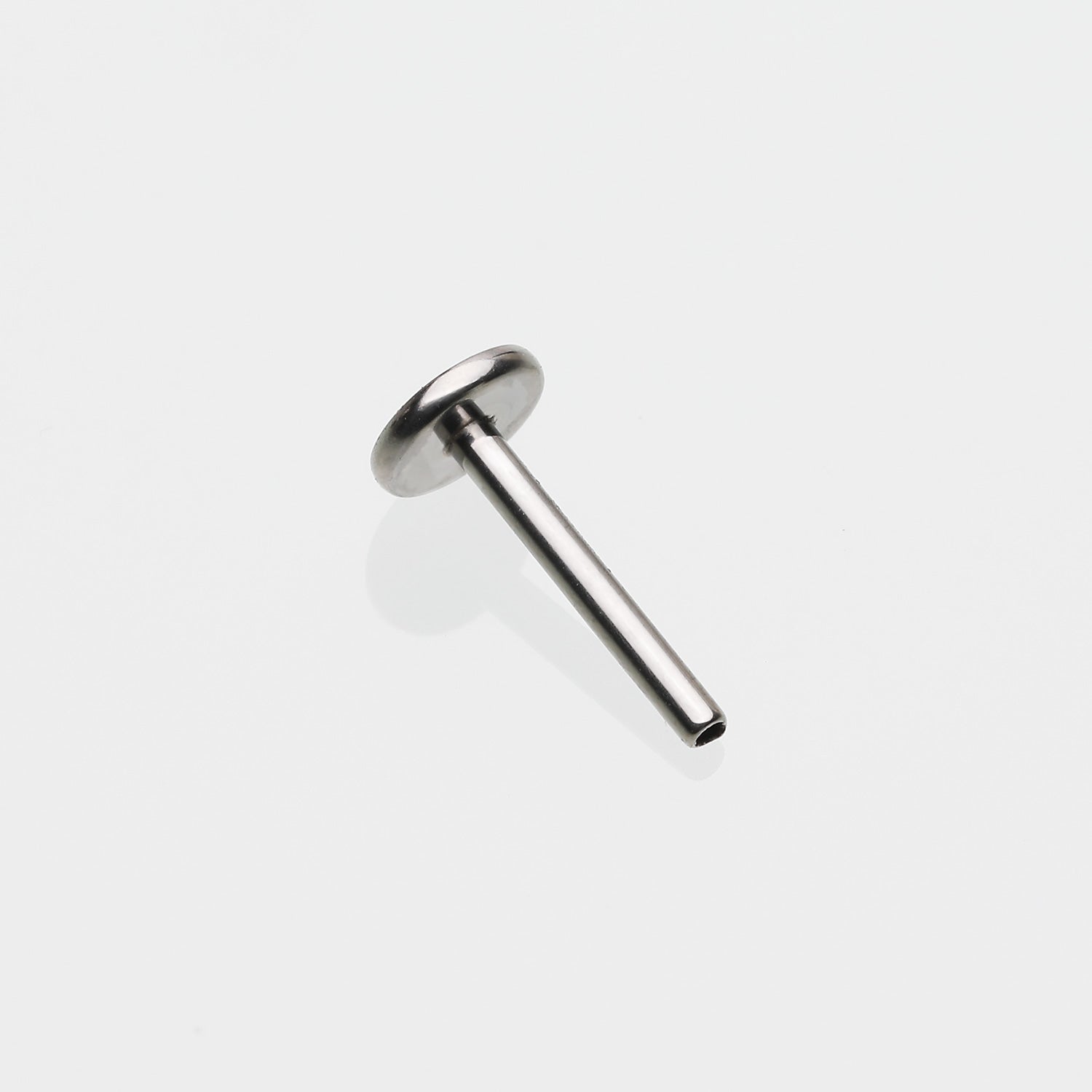 Detail View 1 of Implant Grade Titanium OneFit Threadless 4mm Base Flat Back Stud Labret Bar Part