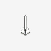 Implant Grade Titanium OneFit Threadless Flower Base Flat Back Stud Labret Bar Part