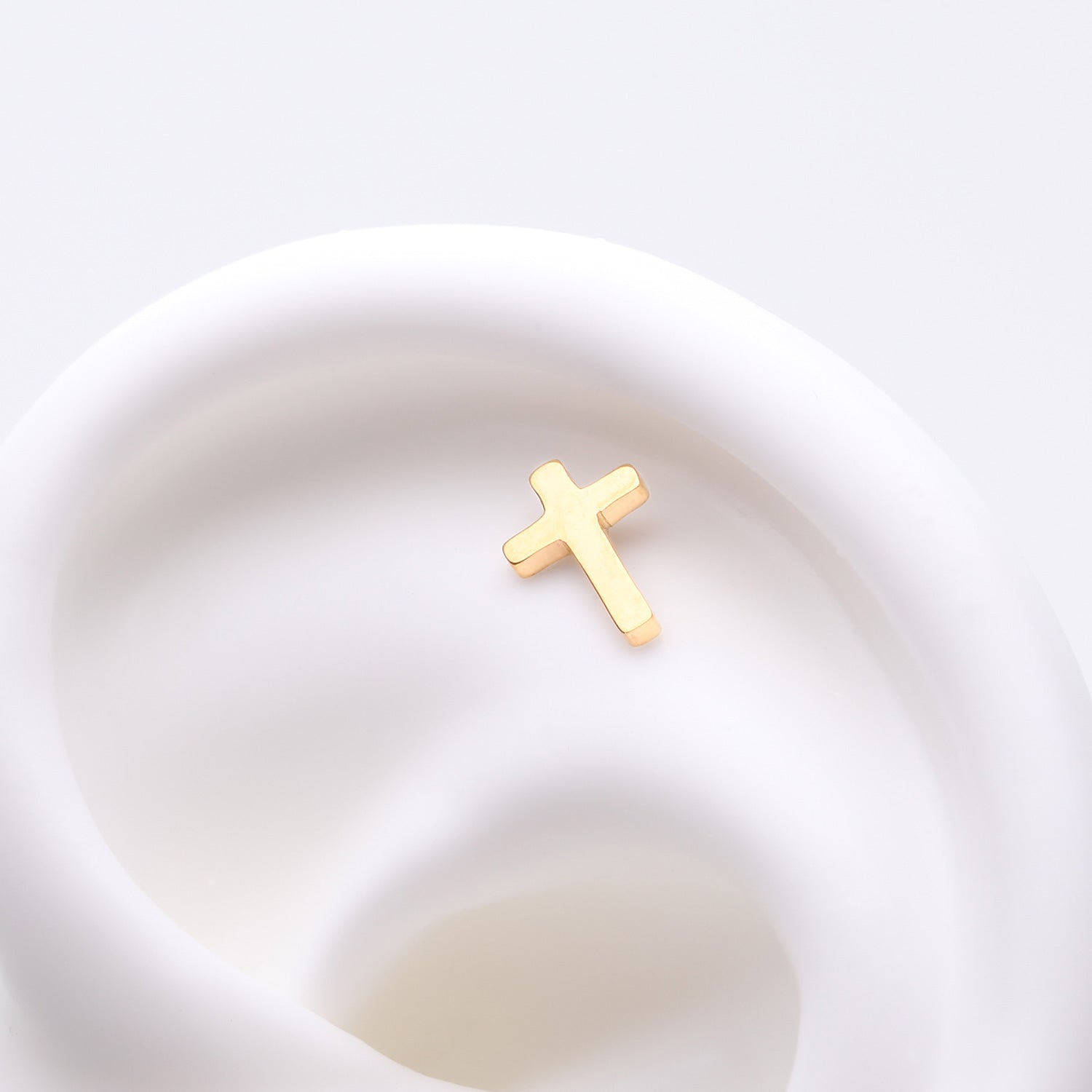Detail View 1 of Pure24K Implant Grade Titanium OneFit Threadless Cross Top Part