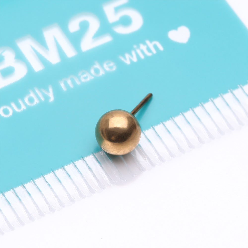 Detail View 3 of Implant Grade Titanium OneFit Threadless Golden Ball Top Part