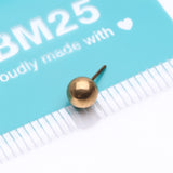 Detail View 3 of Implant Grade Titanium OneFit Threadless Golden Ball Top Part