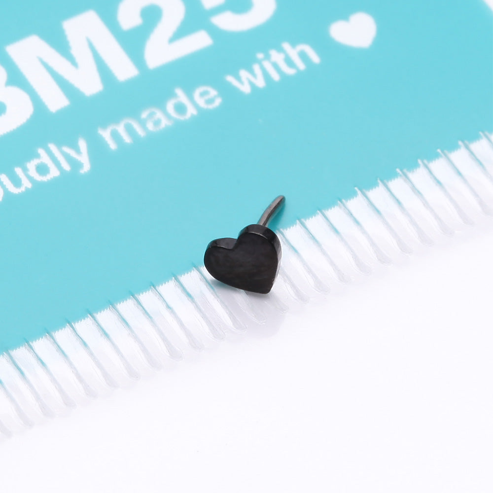 Detail View 3 of Implant Grade Titanium OneFit Threadless Blackline Heart Top Part