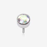 Implant Grade Titanium OneFit Threadless Bezel Round Gem Sparkle Top Part