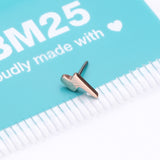 Detail View 3 of Implant Grade Titanium OneFit Threadless Rose Gold Lightning Bolt Top Part