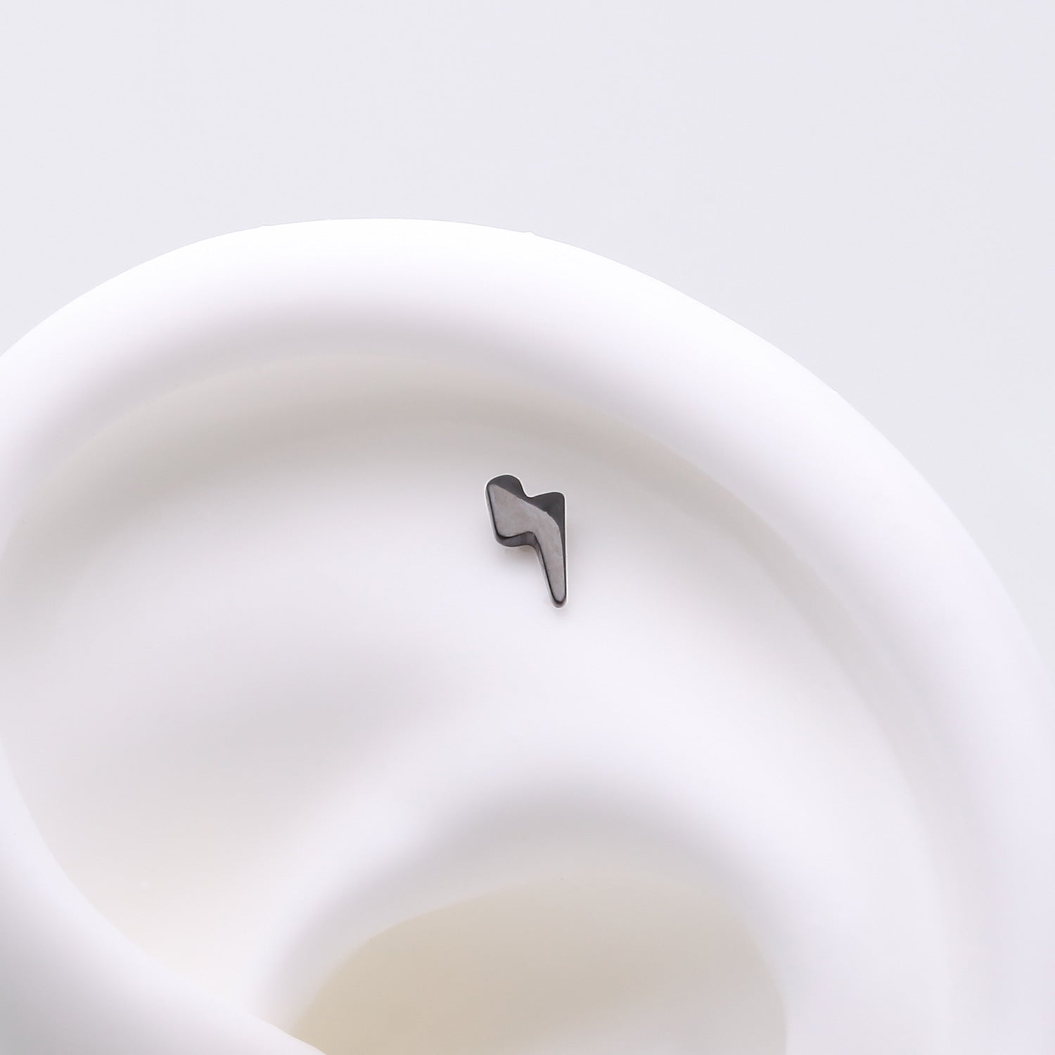 Detail View 1 of Implant Grade Titanium OneFit Threadless Blackline Lightning Bolt Top Part