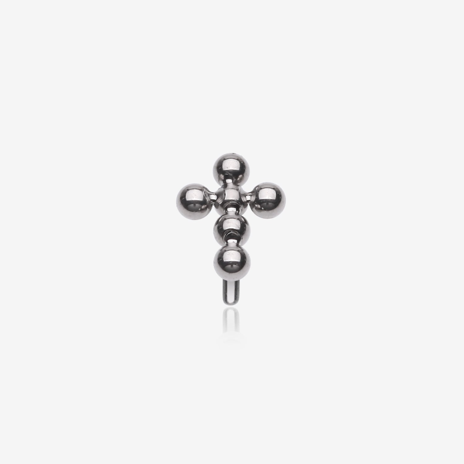 Implant Grade Titanium OneFit Threadless Beaded Ball Cross Top Part