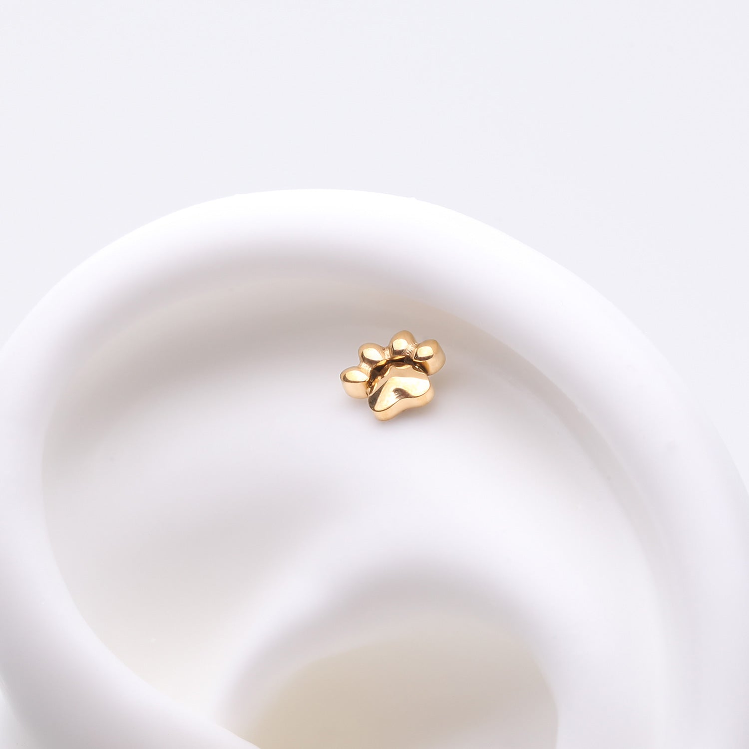 Detail View 1 of Pure24K Implant Grade Titanium OneFit Threadless Adorable Paw Top Part