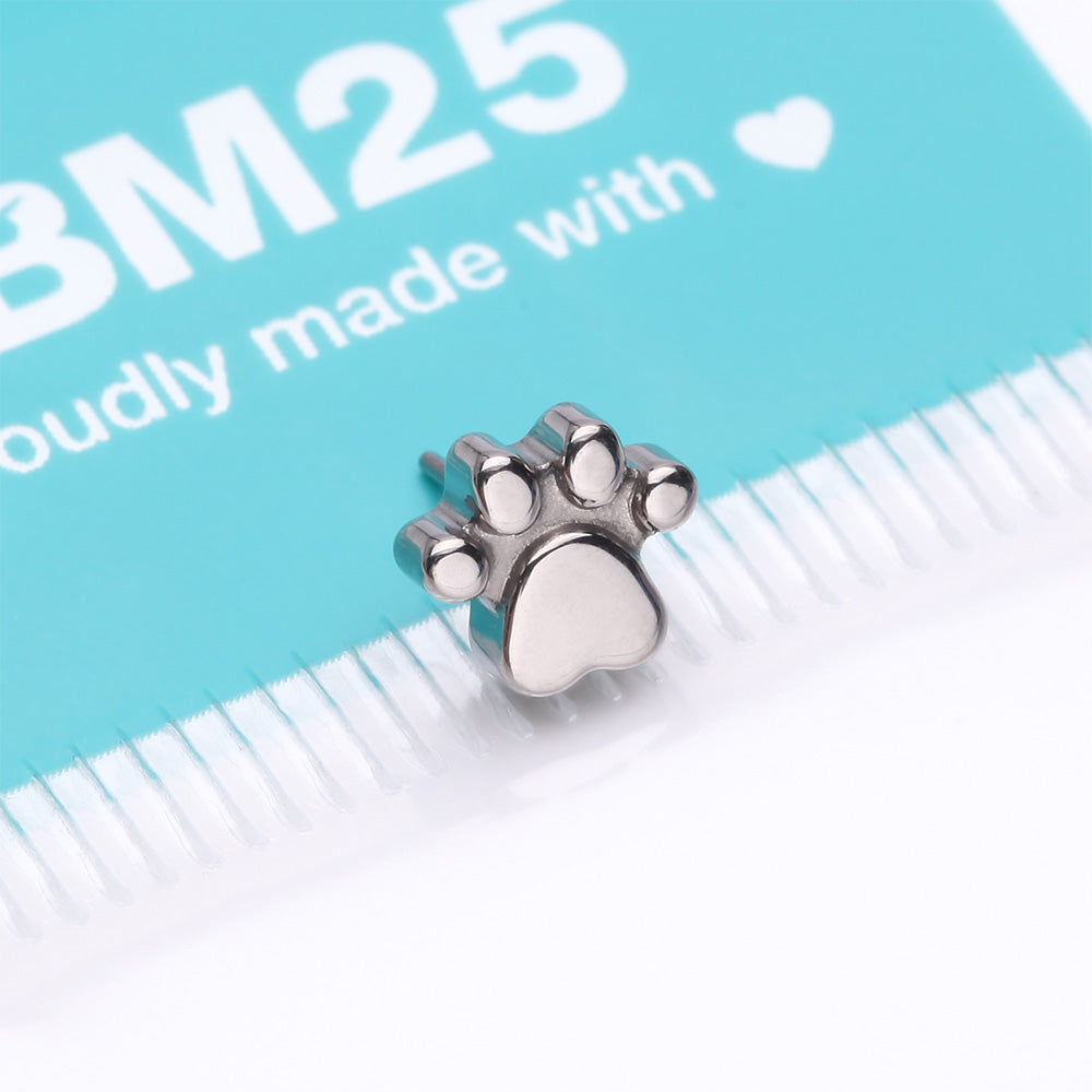 Detail View 3 of Implant Grade Titanium OneFit Threadless Adorable Paw Top Part