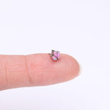 Detail View 2 of Implant Grade Titanium OneFit Threadless Triple Marquise Fire Opal Leaflet Top Part-Pink Opal
