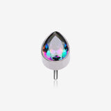 Implant Grade Titanium OneFit Threadless Teardrop Sparkle Top Part