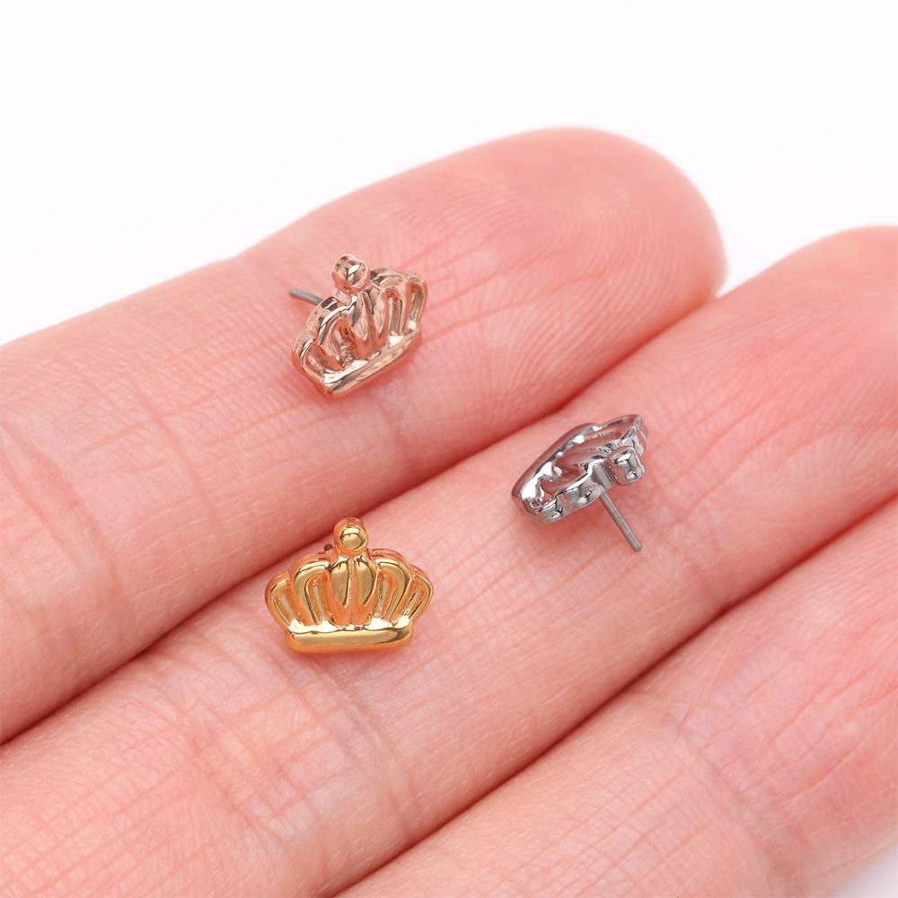 Detail View 3 of Implant Grade Titanium OneFit Threadless Golden Royal Crown Top Part