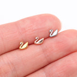 Detail View 3 of Implant Grade Titanium OneFit Threadless Golden Swan Elegance Sparkle Top Part-Clear Gem