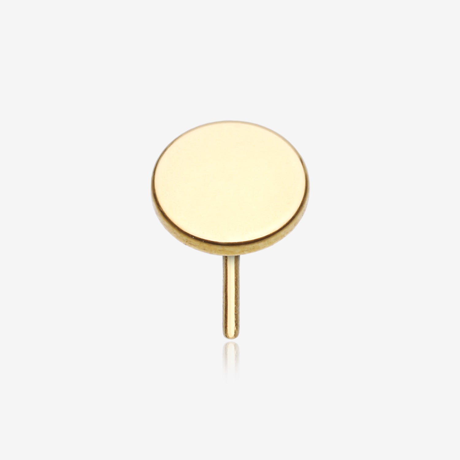 Pure24K Implant Grade Titanium OneFit Threadless Flat Round Disc Top Part