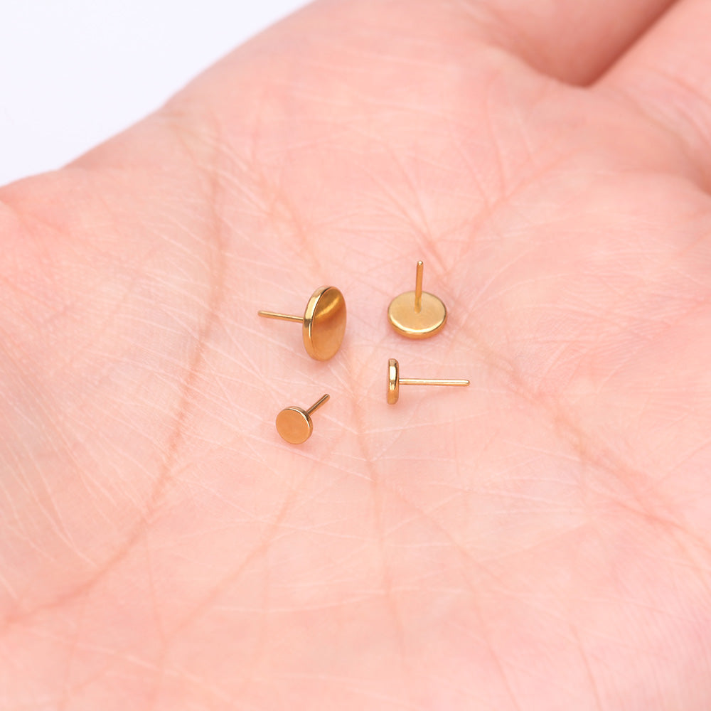 Detail View 3 of Pure24K Implant Grade Titanium OneFit Threadless Flat Round Disc Top Part