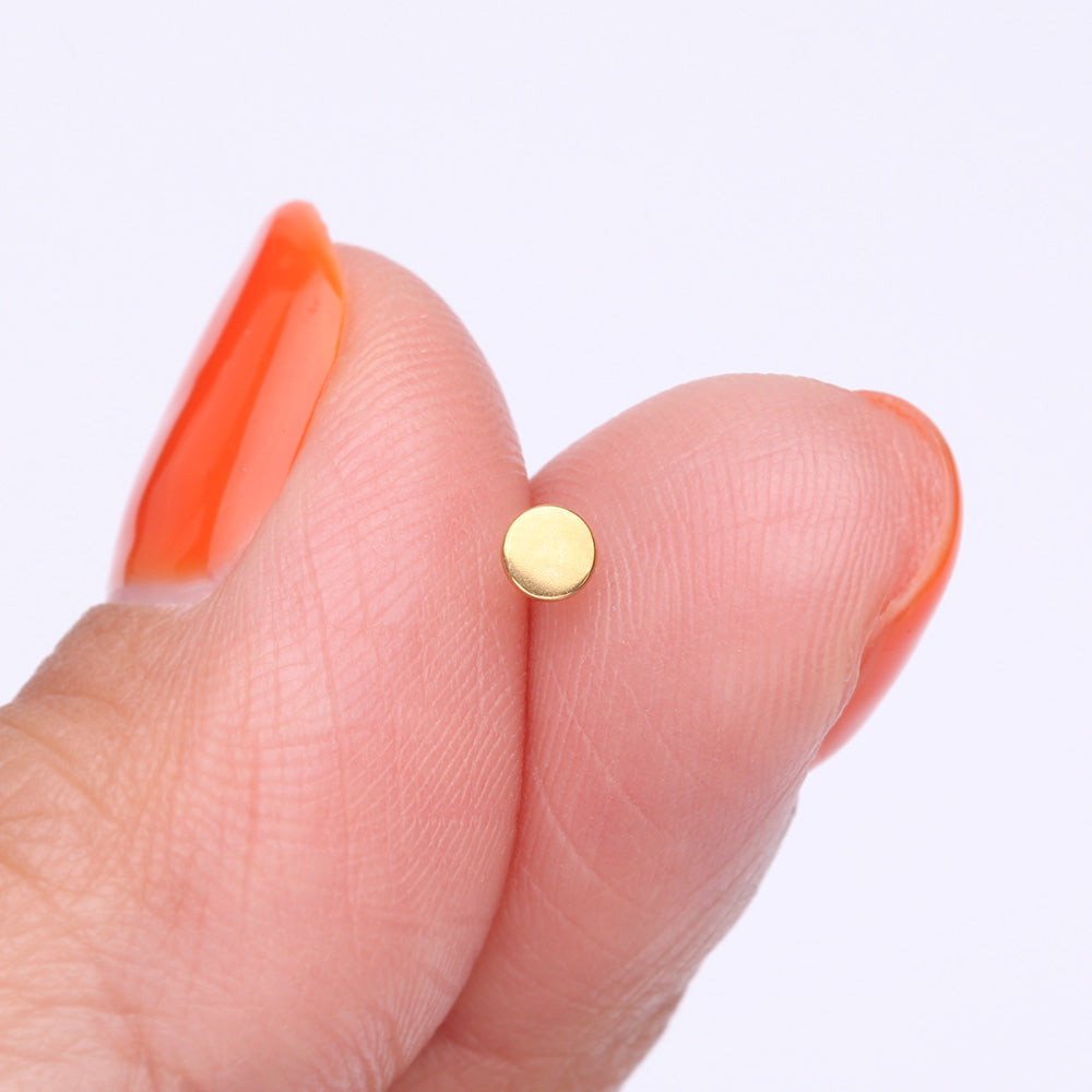 Detail View 2 of Pure24K Implant Grade Titanium OneFit Threadless Flat Round Disc Top Part