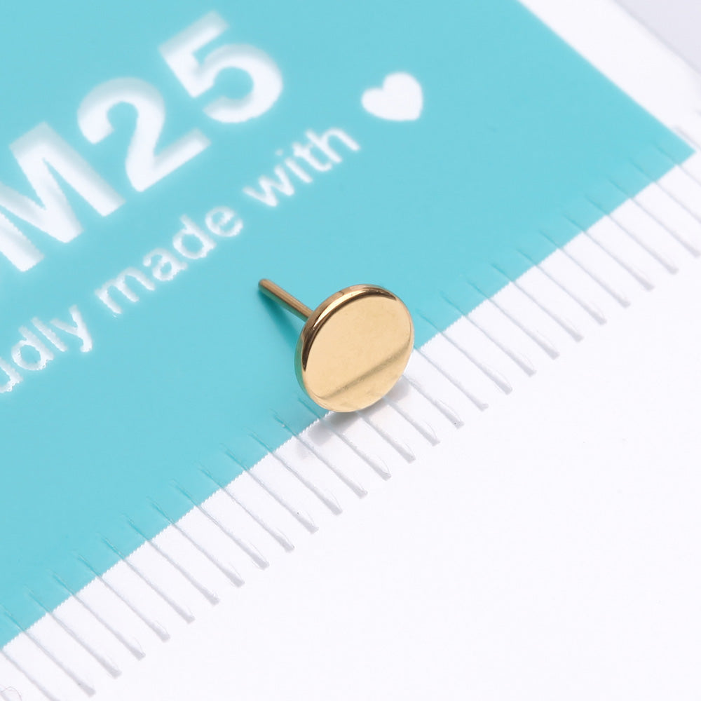 Detail View 4 of Pure24K Implant Grade Titanium OneFit Threadless Flat Round Disc Top Part