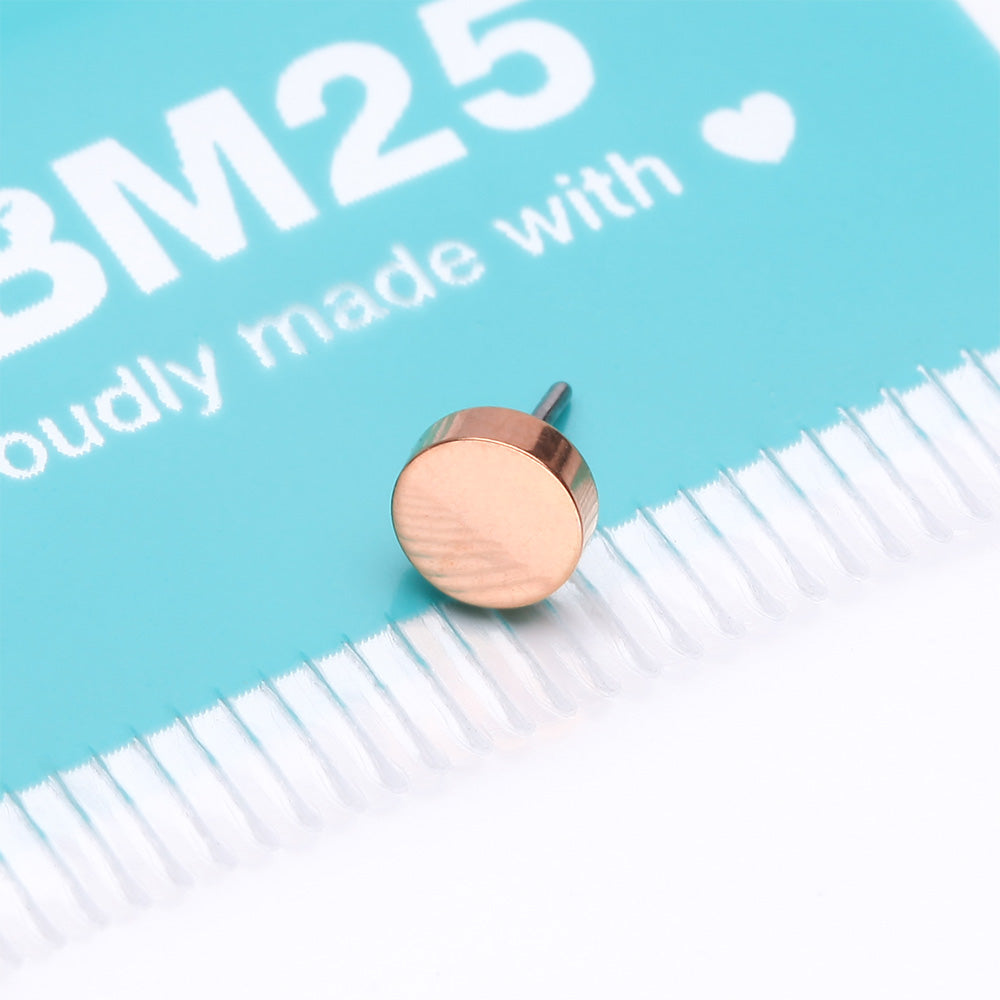 Detail View 3 of Implant Grade Titanium OneFit Threadless Rose Gold Flat Round Top Part