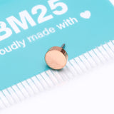 Detail View 3 of Implant Grade Titanium OneFit Threadless Rose Gold Flat Round Top Part