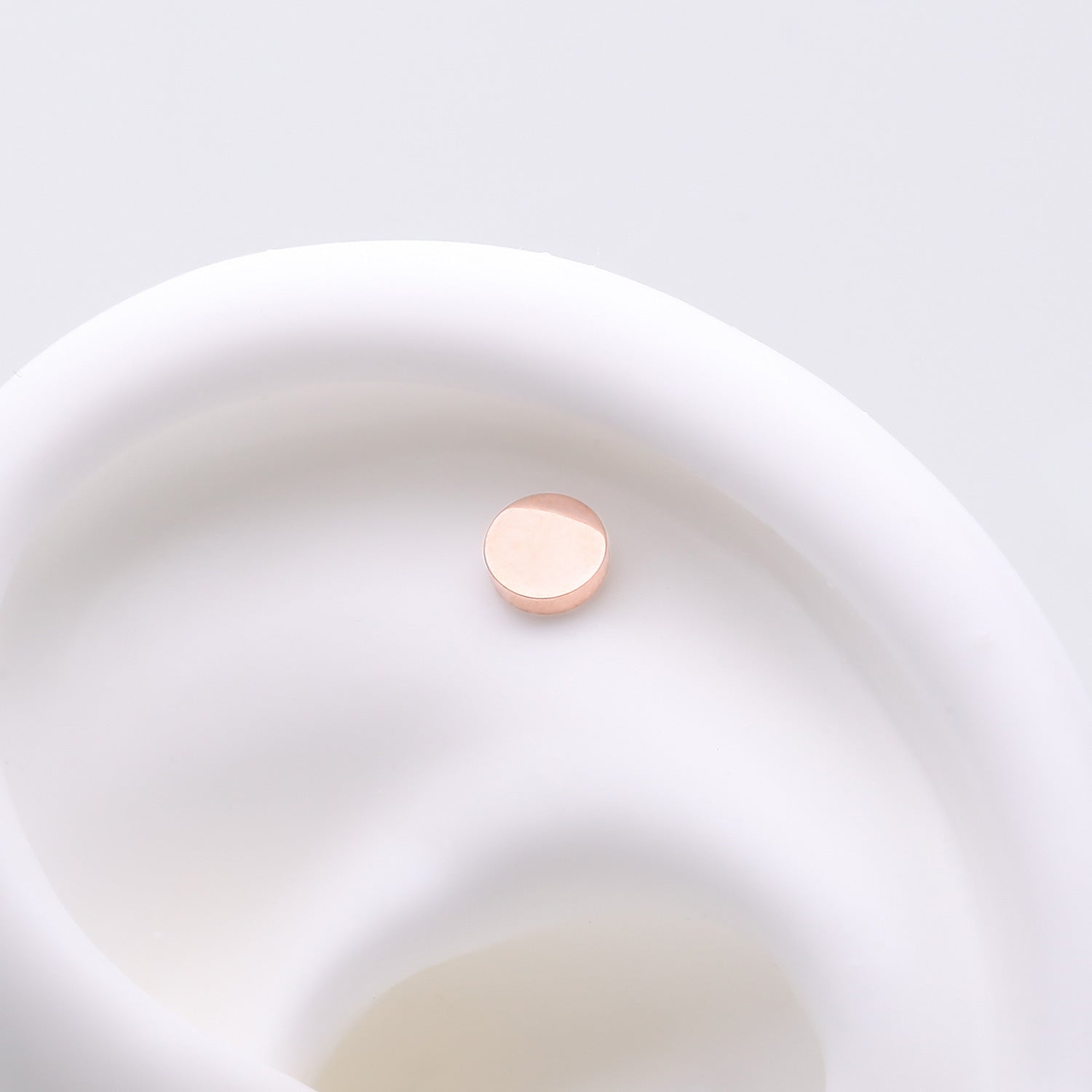 Detail View 1 of Implant Grade Titanium OneFit Threadless Rose Gold Flat Round Top Part