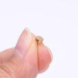 Detail View 2 of Implant Grade Titanium OneFit Threadless Golden Flat Round Top Part
