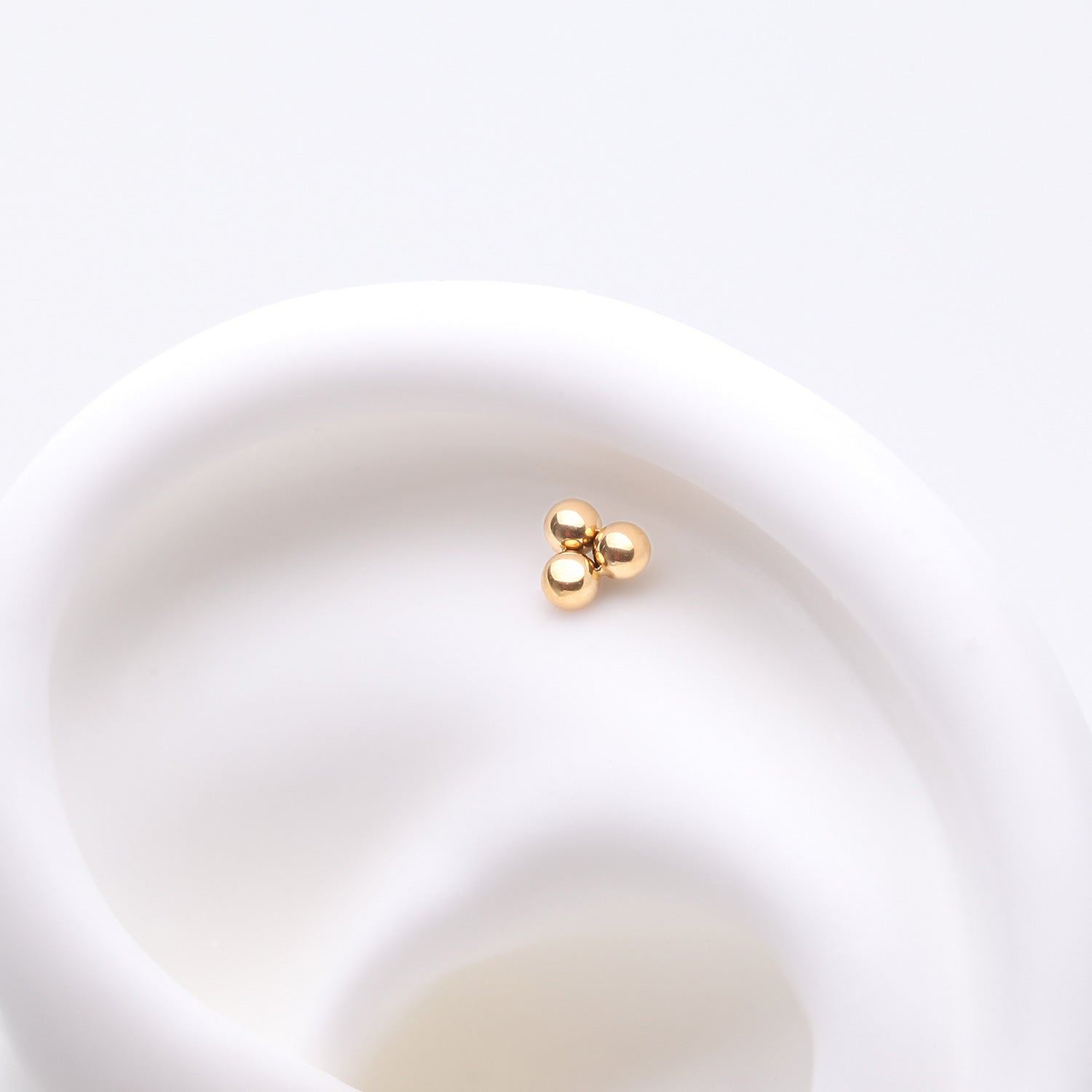Detail View 1 of Pure24K Implant Grade Titanium OneFit Threadless Trinity Ball Bead Top Part