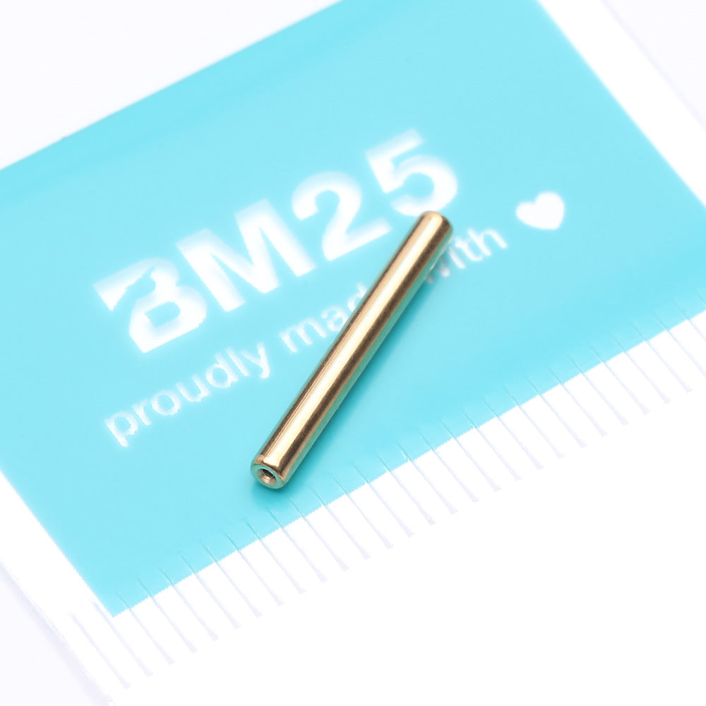 Detail View 4 of Pure24K Implant Grade Titanium OneFit Threadless BarbellStraight Bar Part