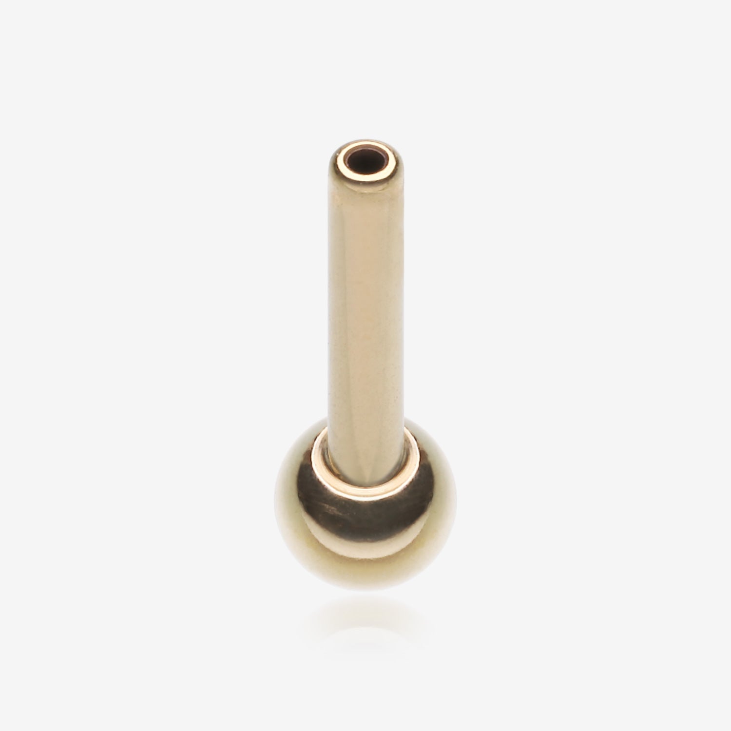 Pure24K Implant Grade Titanium OneFit Threadless Ball End Straight Barbell Part