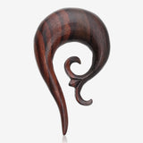 A Pair of Devil's horn Organic Sono Wood Ear Gauge Taper Hanger