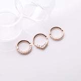 Detail View 1 of 3 Pcs of Assorted Rose Gold Essential Bendable Hoop Ring Package