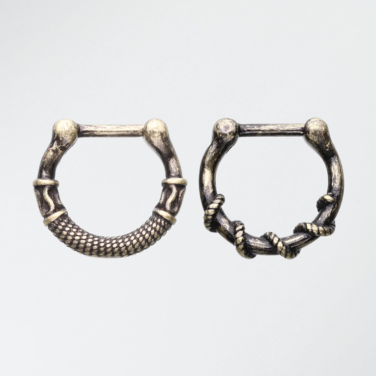 2 Pcs of Rustica Septum Clicker Pack-Orange/Brown