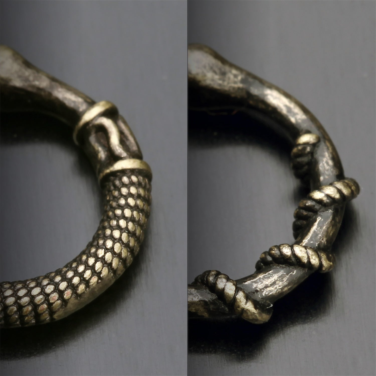 Detail View 1 of 2 Pcs of Rustica Septum Clicker Pack-Orange/Brown