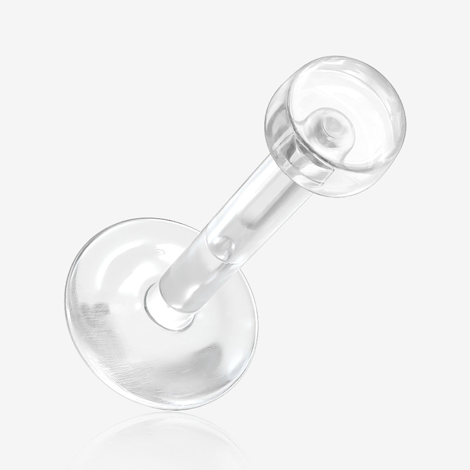 5 Pcs of Bio-Flexible Push-Fit Top Retainer Labret Flat Back Stud Package