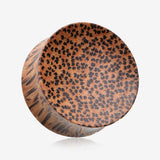 A Pair of Concave Coconut Wood Double Flared Plug