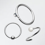 3 Pcs of Beaded Bendable Nose Hoop Pack*