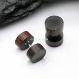 Detail View 1 of A Pair of Arang Wood Fake Plug Earring