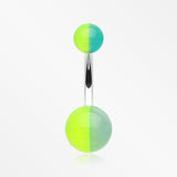 Two Toned Glow in the Dark Acrylic Belly Button Ring*