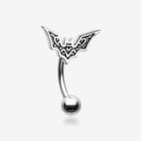 Tribe Goth Bat Curved Barbell